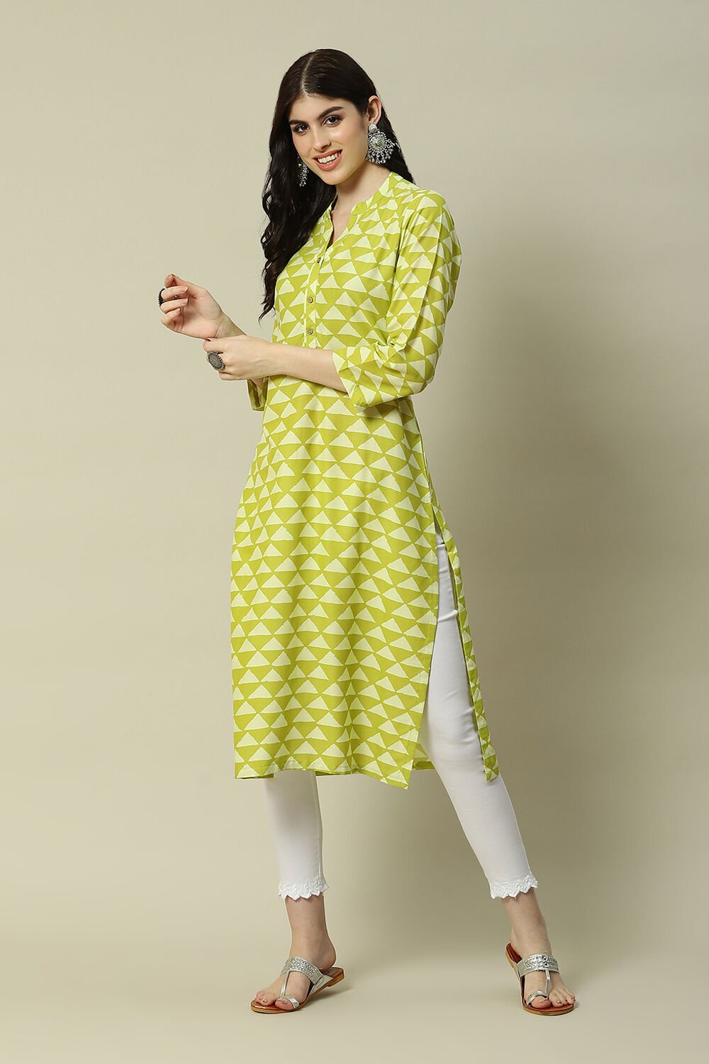 Straight printed kurta store
