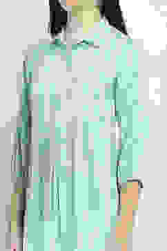 Teal Modal Blend Striped Straight Kurta image number 1