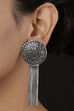 Silver Metal Brass Earrings image number 0