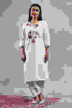 Natural Viscose Rayon Printed Straight Kurta image number 5