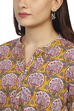 Mustard A Line Cotton Indie Top image number 1