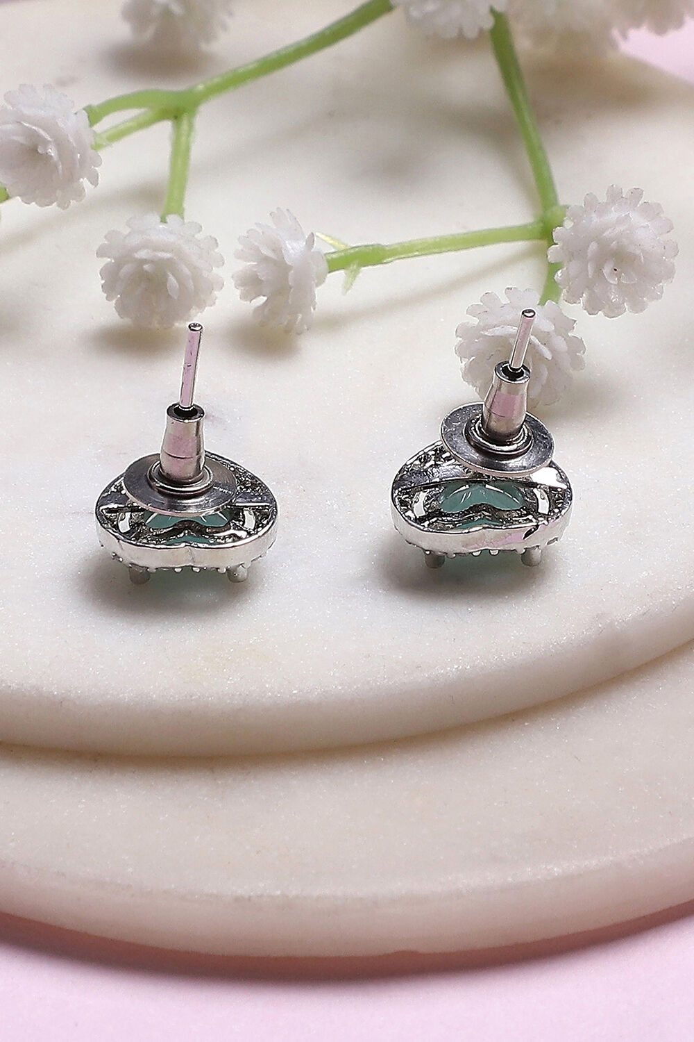 Mint Green Alloy Studs image number 2