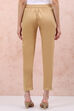 Maroon Poly Cotton Slim Pants image number 4