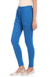 Teal Blue Cotton Leggings image number 3