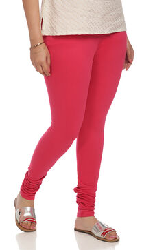 Pink Cotton Churidar image number 7