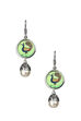 Handpainted Floral Earrings With Pearl image number 1