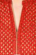 Red Straight Polyester Suit Set image number 5
