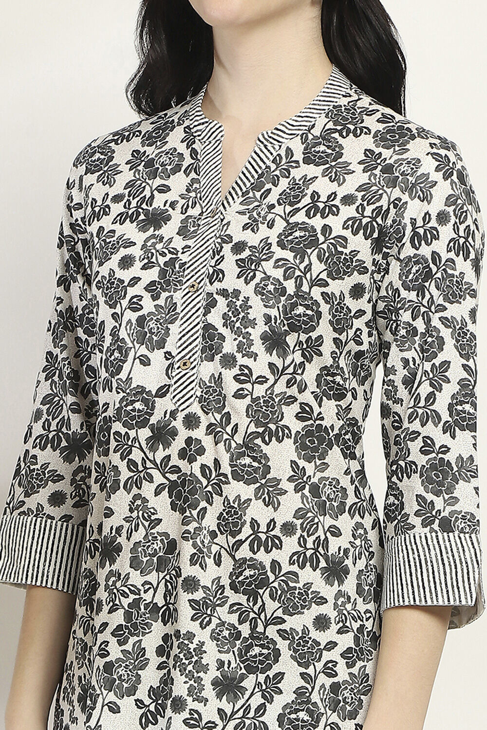 Black Viscose Straight SET image number 1