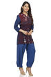 Indigo Short Top Viscose Rayon Indie Top image number 2