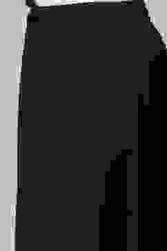 Black Poly Viscose Straight Yarndyed Kurta Palazzo Suit Set image number 2