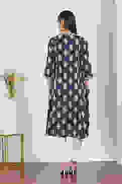 Blue Cotton A-line & Kalidar Kurtas image number 3