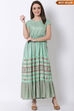 Mint Green Viscose Dress image number 0