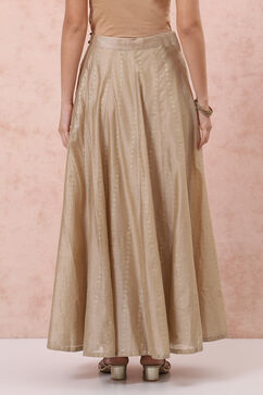 Golden Art Silk Long Skirt image number 4