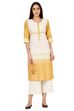 Yellow Straight Viscose Rayon Kurta image number 0