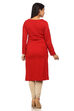 Dark Pink Straight Acrylic Kurta image number 4