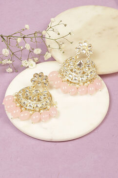 Light Pink Alloy Earrings image number 0