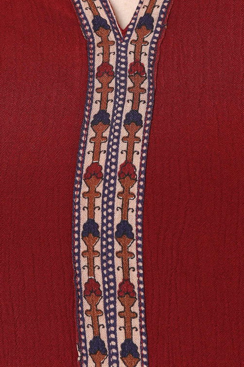 Black Straight Viscose Rayon Kurta image number 1
