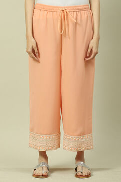 Peach Cotton Blend Palazzo image number 5