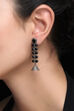 Black Metal Brass Earring image number 0