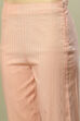 Beige Viscose Woven Straight Kurta Suit Set image number 2