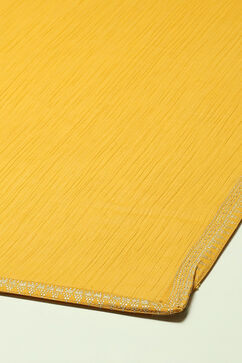 Mustard Viscose Straight Printed Dress image number 2