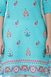 Mint Green Cotton Straight Kurta image number 1