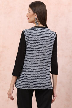 Black LIVA Straight Top image number 4
