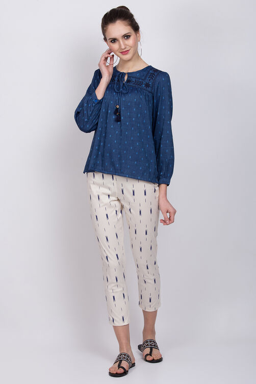 Blue Cotton Indie Top image number 3