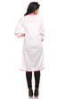 White Straight Cotton Kurta image number 1