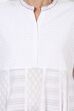 White Kalidar Schiffli Kurta image number 4