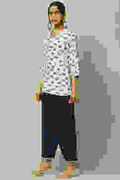 Indigo Viscose Straight Palazzo image number 0