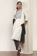 White Cotton A-Line Suit Sets image number 6