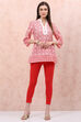 Red Cotton Leggings image number 1