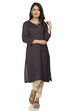 Red Straight Cotton Kurta image number 0