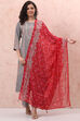 Pink Art Silk Gold Foil Print Dupatta image number 0