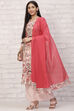 Pink LIVA Straight Suit Set image number 7
