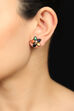 Golden Metal Brass Earrings image number 0