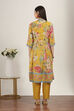 Yellow Viscose Polyester Kalidar Suit Sets image number 4