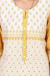 Yellow Straight Viscose Rayon Kurta image number 4