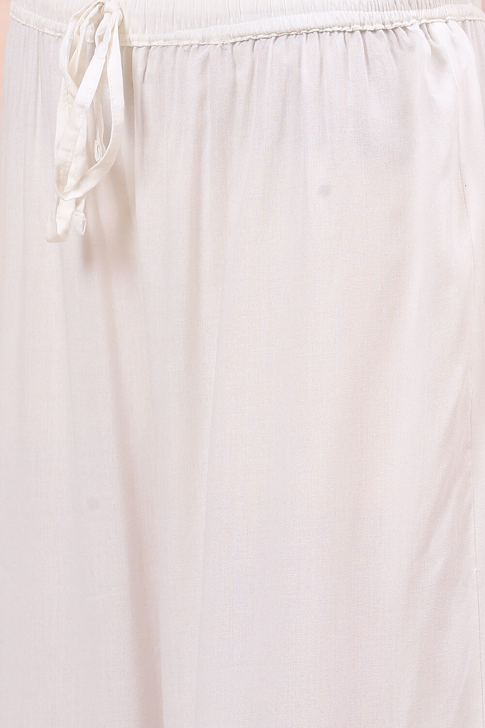 White Printed Palazzo image number 1