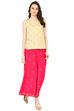 Beige Straight Viscose Indie Top image number 5