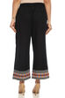 Black Cotton Fusion Pants image number 3