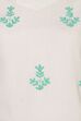 White Straight Viscose Rayon Indie Top image number 1