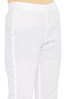 White Cotton Flex Slim Pants image number 1