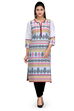 White Cotton Straight Kurta image number 0