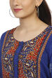 Blue Straight Viscose Kurta image number 1