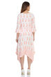 Peach Flared Viscose Dress image number 4
