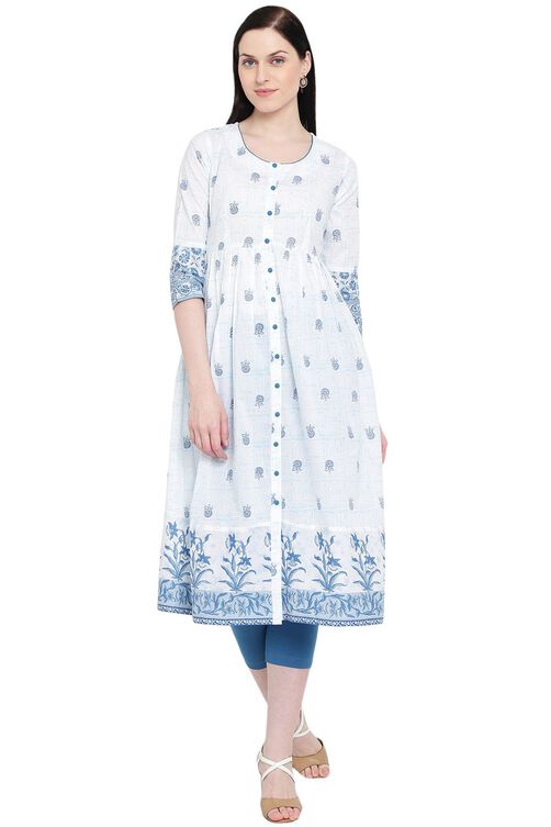 White Cambric Kurta image number 0