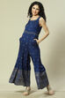 Blue Viscose Straight Jumpsuit image number 0