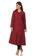 Black A Line Viscose Jacket image number 2